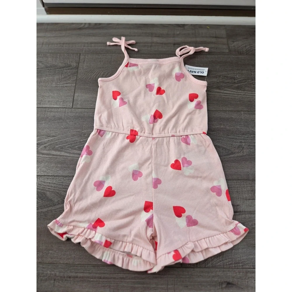 Old navy toddler girl ribbed romper 5t